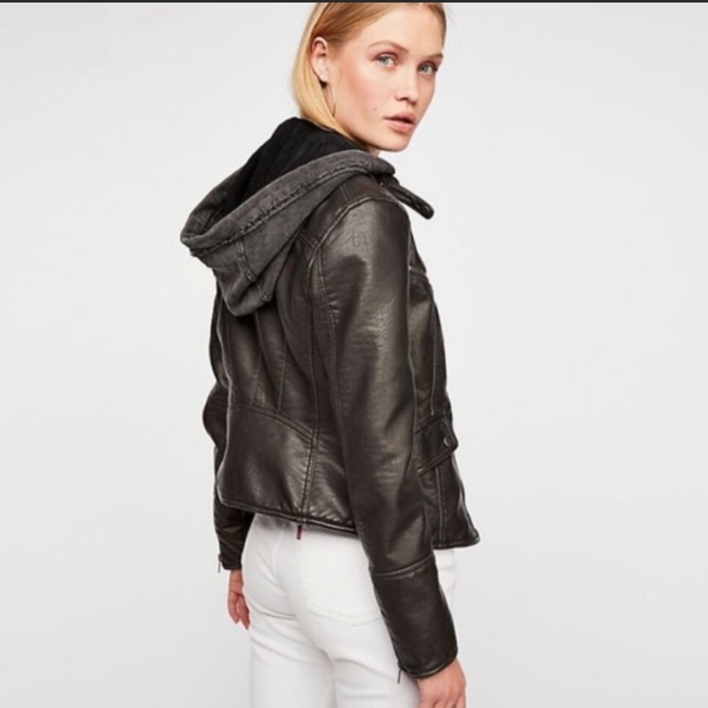 Free People Monroe Vegan Hooded Jacket